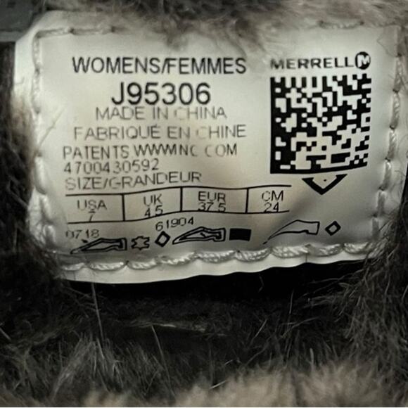 NWOT MERRELL Null Tremblant Ezra Lace Waterproof Ice+ Vibram Women's Size 7 - Picture 6 of 11